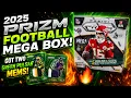 2025 Prizm Football Mega Box - Neon Green Pulsar Prizms Two Mems