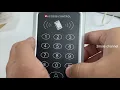 How To Reset Door Access Keypad Master Password Pin T119