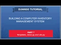 DJANGO - 07 COMPUTER INVENTORY Building your first template