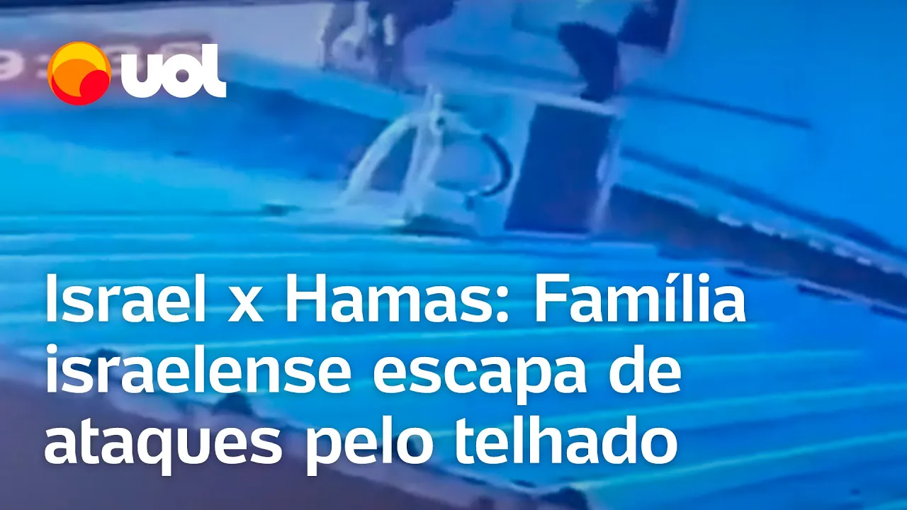 Guerra em Israel: Homem tira familiares pela janela de casa para tentar escapar de ataques