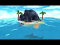 Stylized ocean scene created using Pixi3D - The 3D renderer for PixiJS