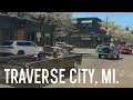 Charming Traverse City Michigan - A Peaceful Early Summer Walk Through Downtown
