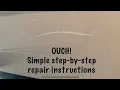 Gelcoat repair - How to fix dock rash with Spectrum gelcoat repair kit