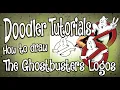 How to Draw the Ghostbusters Logos Ghostbusters 1 2 STEP BY STEP DOODLER TUTORIAL