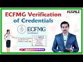 ECFMG Verification of Credentials