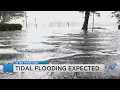 Tidal flooding expected to continue into Monday afternoon