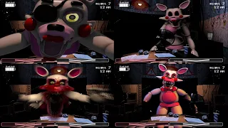Every Fixed Mangle/Toy Foxy Variation Jumpscare! (FNaF 2 Mods)