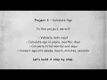 Age Calculator Python Basics Project 3