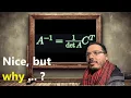 Matrix Inversion with Adjugate Matrix and Determinant explained with Python Sympy