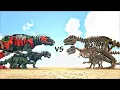 Skeletal Dinosaur VS Tek Dinosaur ARK Epic Dino s Battle
