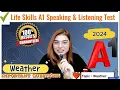 Download Lagu IELTS A1 Life Skills Speaking \u0026 Listening Test |Important Questions| Weather Topic 3| 2024