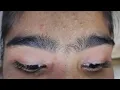 HOW TO DO HEAVY GROWTH EYEBROW THICK HAIR EYEBROW THREADING TUTORIAL RitaBhatia