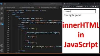 innerHTML in JavaScript DOM Methods JavaScript Tutorial in Hindi Part 48