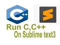 Run C on sublime text 3