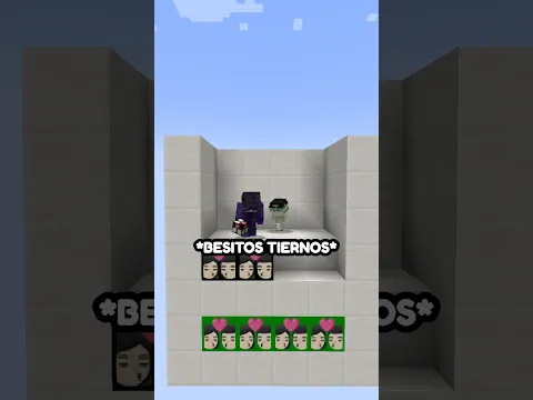 SE DIERON MUCHOS BESOS😳 #minecraft #humor #minecraftshorts #minecraftpe