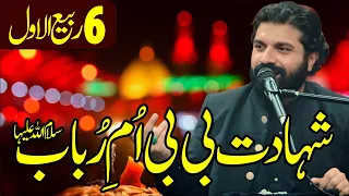 6 Rabi Ul Awal Shahadat Bibi Umm E Rubab Sa Allama Asif Raza Alvi 