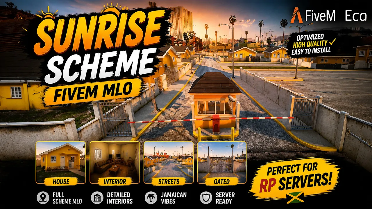 Sunrise Scheme MLO — Closed Houses (No Tastee Patty Shop)