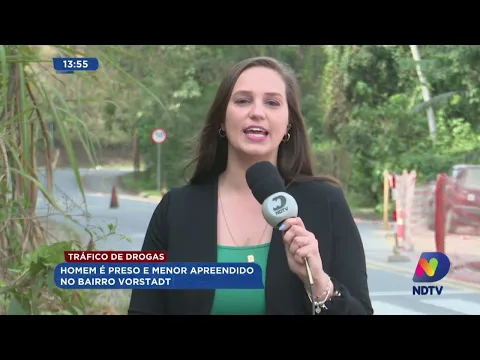 Tráfico de drogas: homem é preso e menor apreendido no bairro Vorstadt