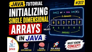 317 Initializing Single Dimensional Arrays in Java Selenium Java 2026