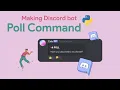How to make poll commands for Discord Bot using Discord py