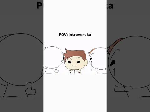 POV ng introvert #animation #collegelife #irregularstudent