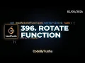 LeetCode 396 Rotate Function O n Optimization Explained Java Solution CodeByTushu