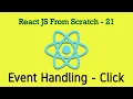 React JS 21 - Event Handling in React