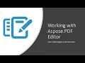 How to add image to a PDF document in Aspose PDF Editor