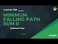Minimum Falling Path Sum II - LeetCode 1289