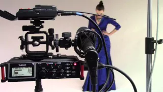 Tascam DR-70D at work