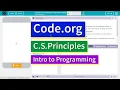 Functions and Top-Down Design Lesson 6 2 Tutorial with Answers Code org CS Principles