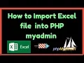 How to import excel data in phpmyadmin