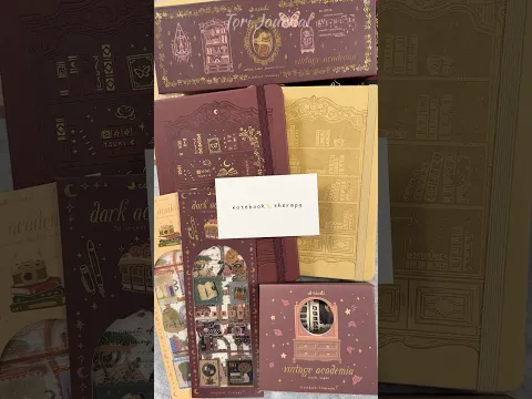 ASMR unboxing Notebook Therapy Vintage Academia🪶🕰️📜✨|#asmr #unboxing #haul #notebooktherapy #art