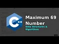 Leetcode 1323 C Maximum 69 Number