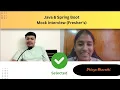 Mock Interview Java Spring Boot Fresher s Full Stack Developer Interview Preparation
