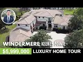 Windermere Luxury Mansion Tour PENDING SALE 5 999 000 Keenes Point Orlando Realtor