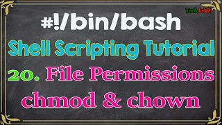 Shell Scripting Tutorial-20 chmod chown Changing file directory permissions Tech Arkit