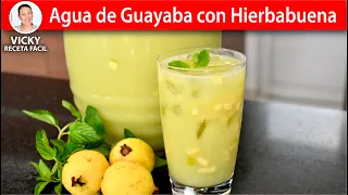 Agua de Guayaba con Hierbabuena 🌿 La Bebida Más Refrescante del Verano | Vicky Receta Facil