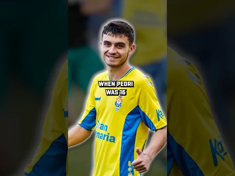 When Pedri Was 16, He Was Already Training With Las Palmas' First Team.