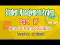 Student Management System Project - One to Many relationship Part 17