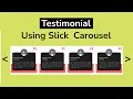 How to make testimonial slider in html Responsive testimonial slider html css