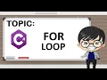 C For Loop Tagalog