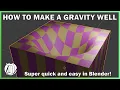 Simple Gravity Well in Blender for Beginners Step-by-Step Guide