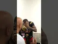 Leon Edwards gets emotional while speaking with his family