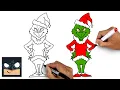 How To Draw The Grinch Christmas Tutorial