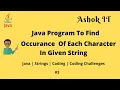 Java Program To Find Occurrence Of Each Character Ashok IT