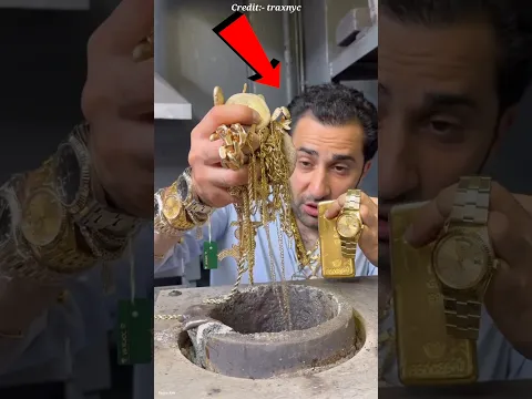 He Melted Stolen Gold Into One Huge Gold Bar! 😱🔥 #shorts #facts