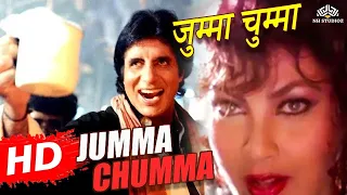 jumma chumma de de kavita krishnamurthy sudesh bhosle hum songs amitabh bachchan kimi katkar