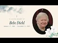 Funeral 2025 Bebe Diehl