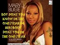 mary j. blige ft drake the one lyrics/pics